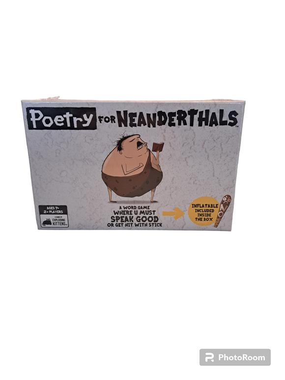 Poetry for Neanderthals