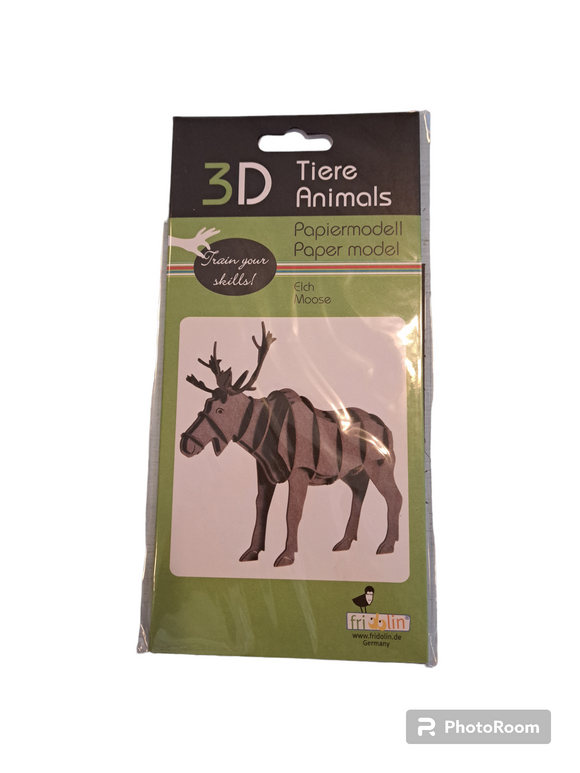 3D Paper Model - Moose