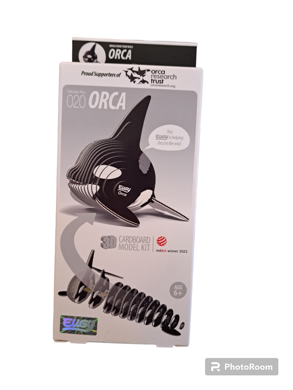 3D Cardboard Model - Orca