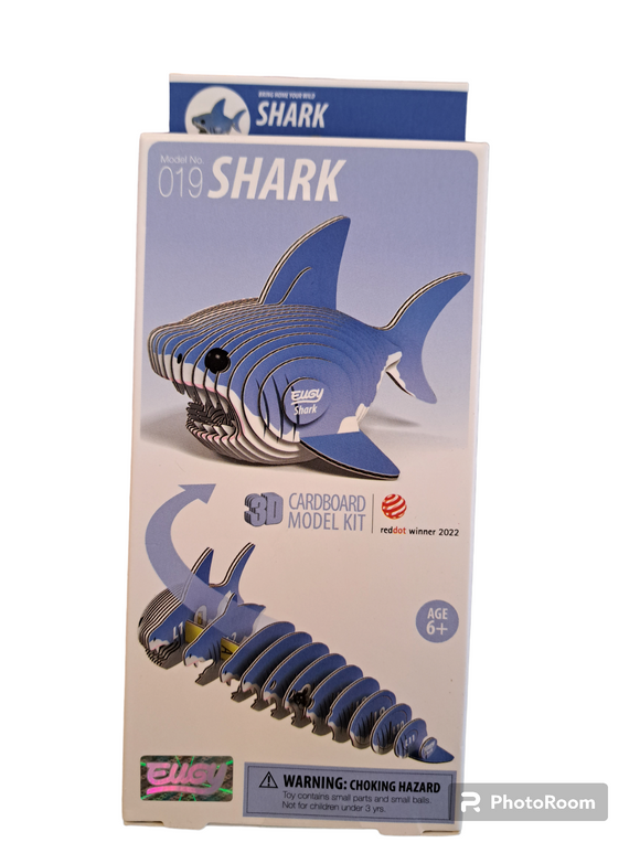 3D Cardboard Model - Shark