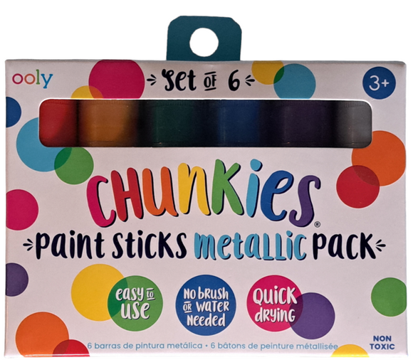 Chunkies Paint Sticks Metallic - 6pk
