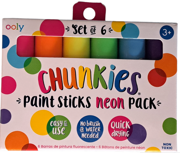 Chunkies Paint Sticks Neon - 6pk