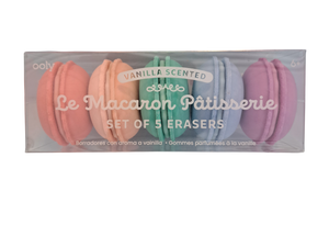 Le Macaron Patisserie Set of 5 Erasers