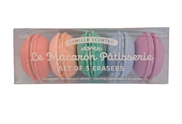 Le Macaron Patisserie Set of 5 Erasers