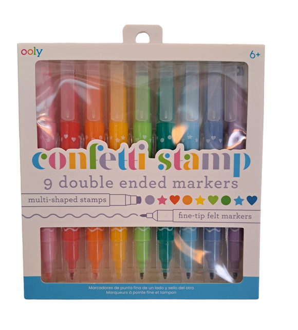 Confetti Stamp - Double Ended Markers