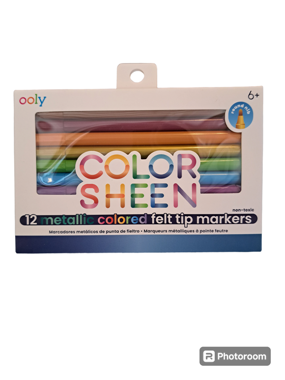 Color Sheen - Metallic Colored Felt Tip Markers