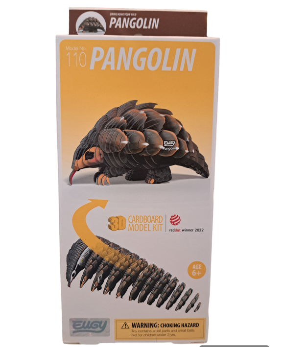 Eugy 3D Cardboard Model Kits - Pangolin