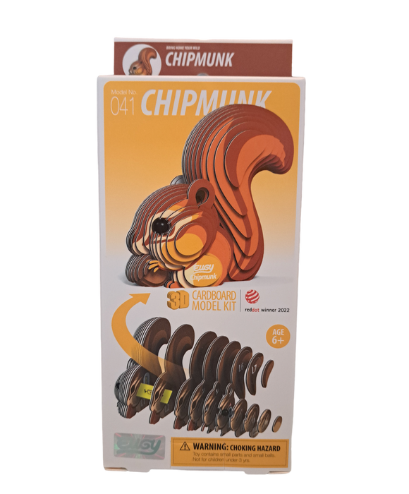 3D Cardboard Model - Chipmunk