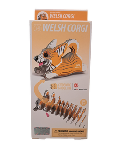 Eugy 3D Cardboard Model Kits - Welsh Corgi