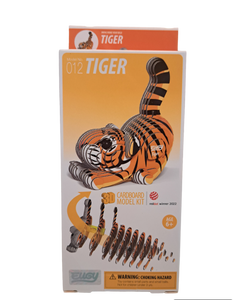 Eugy 3D Cardboard Model Kits - Tiger