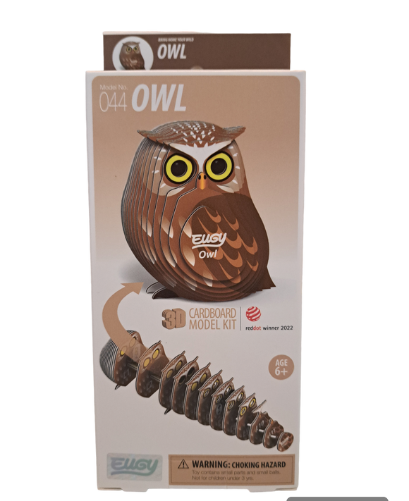 3D Cardboard Model - Owl