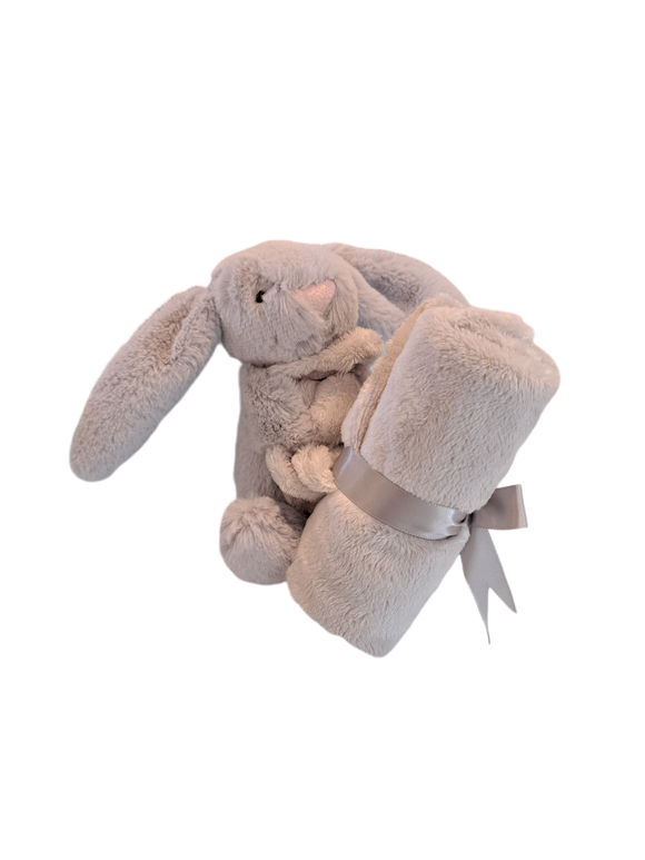 Jellycat - Bashful Grey Bunny Soother