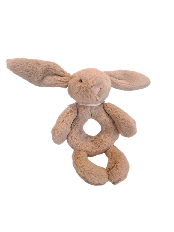 Jellycat - Bashful Beige Bunny Ring Rattle