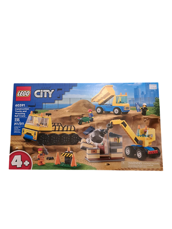 Lego City - Construction Trucks and Wrecking Ball Crane