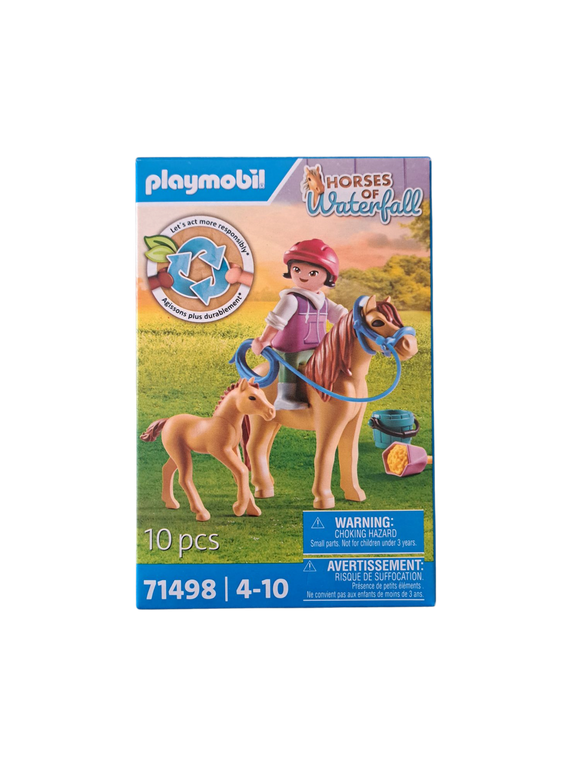 Playmobil Horses of Waterfall Rider, Mare, and Foal