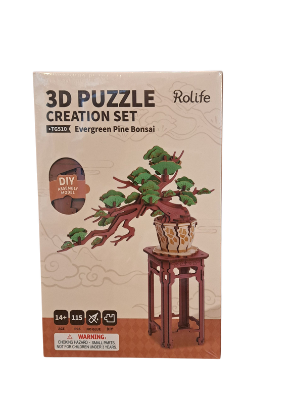 Rolife 3D Puzzle Creation Set - Evergreen Pine Bonsai