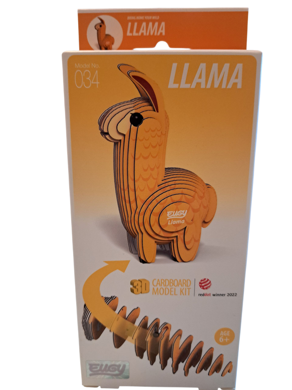 Eugy 3D Cardboard Model Kits - Llama