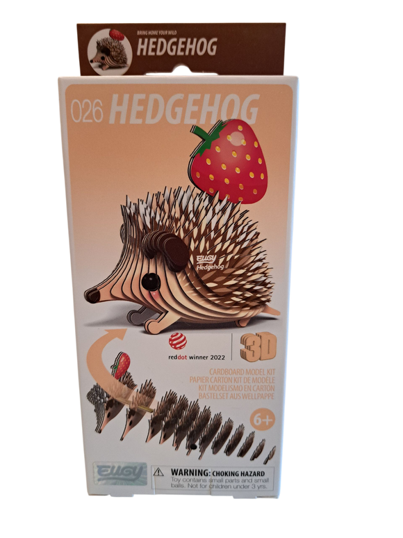 Eugy 3D Cardboard Model Kits - Hedgehog