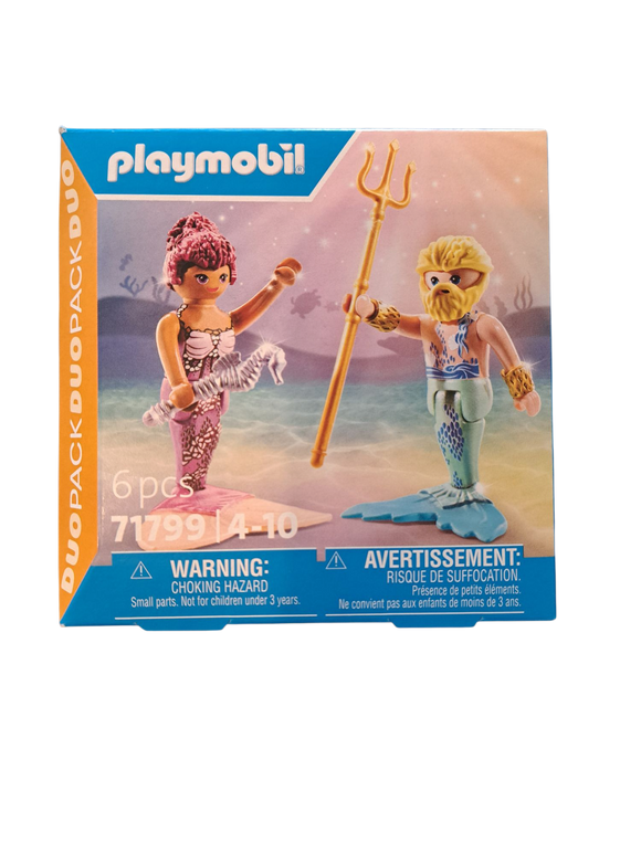 Playmobil Princess Magic Poseidon and Mermaid Daughter