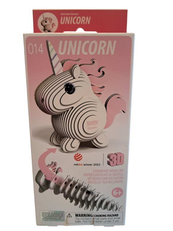 Eugy 3D Cardboard Model Kits - Unicorn