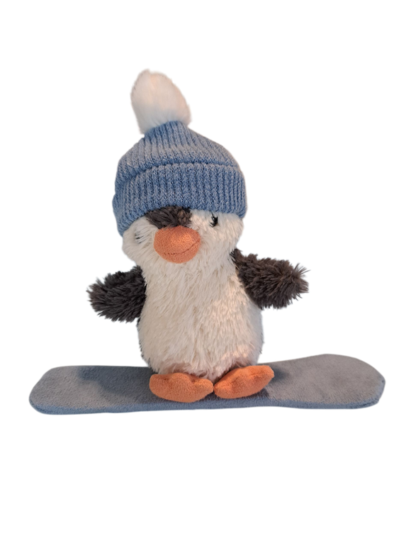 Jellycat - Peanut Penguin Snowboarding