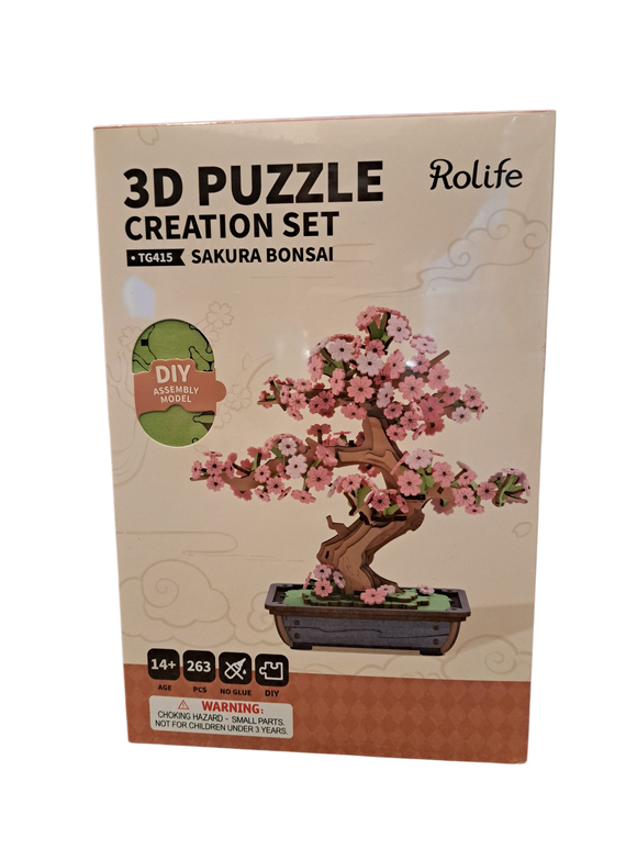 Rolife 3D Puzzle Creation Set - Sakura Bonsai