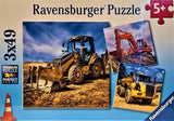 Ravensburger Puzzle 3x49pc Diggers at Work!