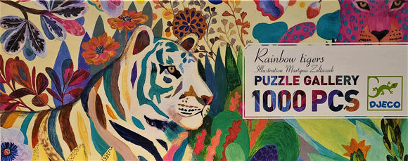 Puzzle Gallery 1000pc - Rainbow Tigers
