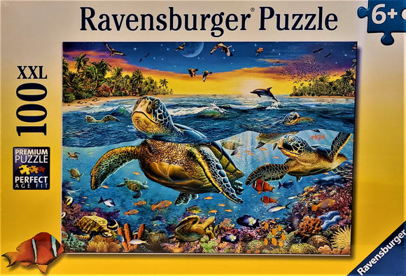 Ravensburger Puzzle 100pc Swim with Sea Turtles