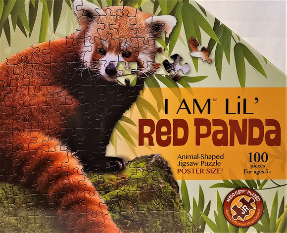 Animal-Shaped 100pc Jigsaw Puzzle - I am Lil' Red Panda