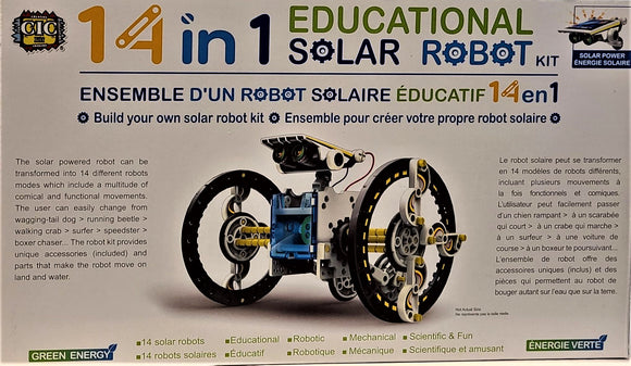 14 in 1 Educational Solar Robot Kit