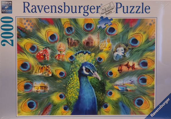 Ravensburger Puzzle 2000pc - Land of the Peacock