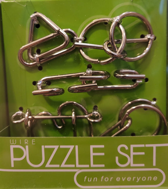 Green Wire Puzzle Set