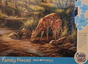 Cobble Hill 350pc Family Puzzle - Deer Family