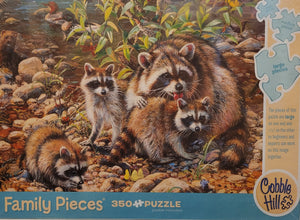 Cobble Hill 350pc Family Puzzle - Raccoon Family