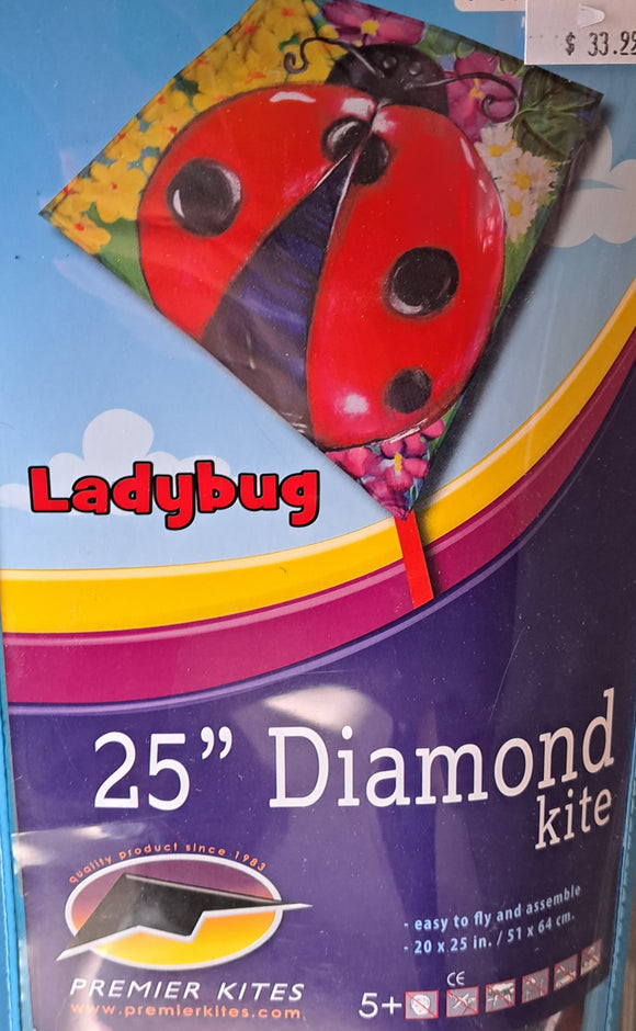 Premier Diamond Kite - Ladybug