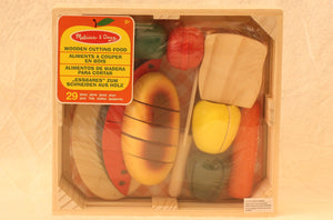 Wooden Cutting Food Play Set