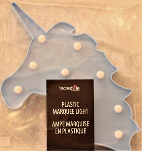 Plastic Marquee Light-Unicorn