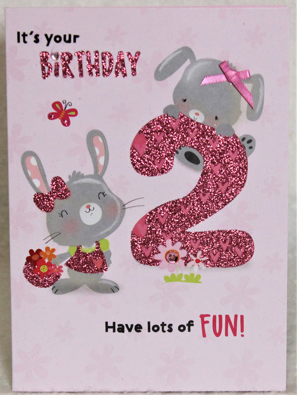 Second Nature Birthday Card Age 2
