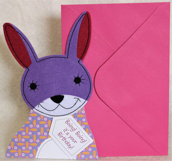 Second Nature Birthday Card Bunny