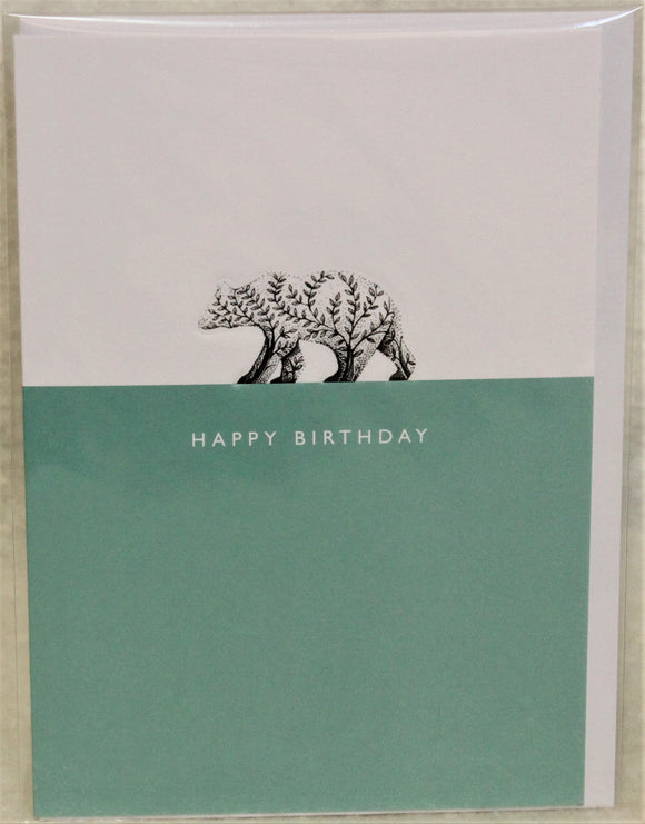 The Art File Birthday Card - Bear