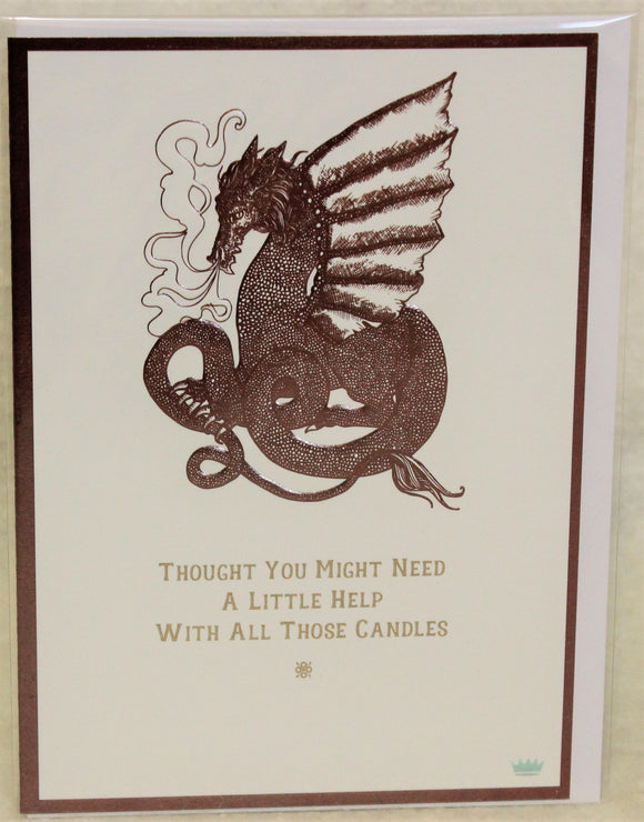 The Art File Birthday Card - Dragon