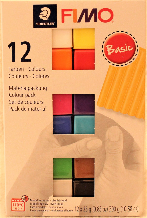 Fimo 12pc Basic Colours