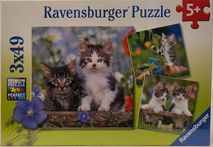 Ravensburger Puzzle 3x49pc Tiger Kittens