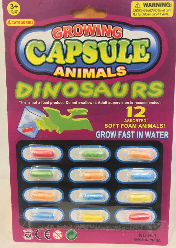 Growing Capsule Animals - Dinosaurs