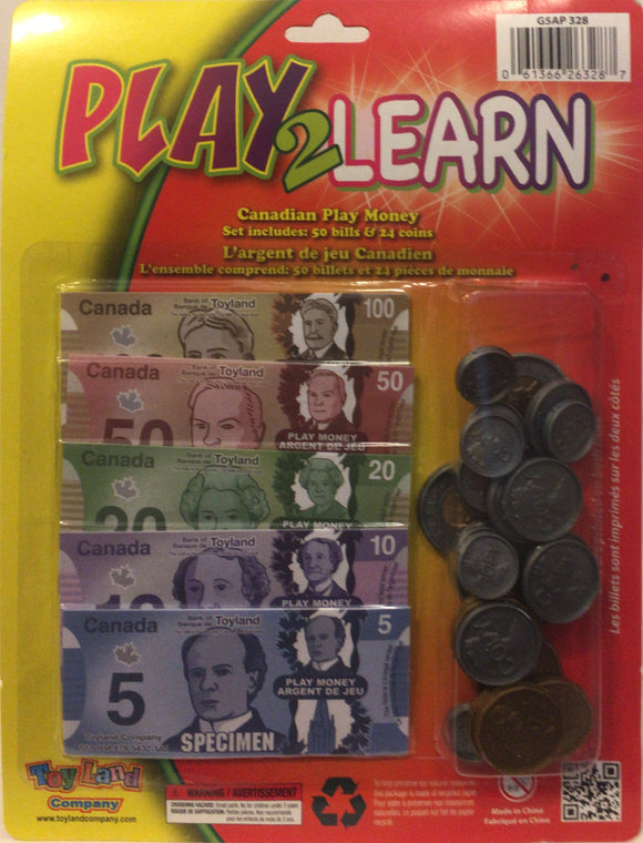 Play 2 Learn Play Money