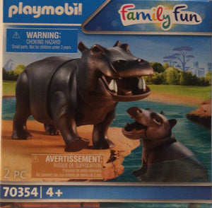 Playmobil Family Fun - Hippo with Calf 70354